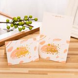 50 PCS Hot Stamping Embossed Birthday Card, 1, 2, 3, 4, 5, 6, 7, 8