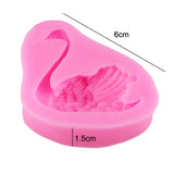 2 PCS Swan Baking Silicone Mould Cake Decorating Mould, Swan