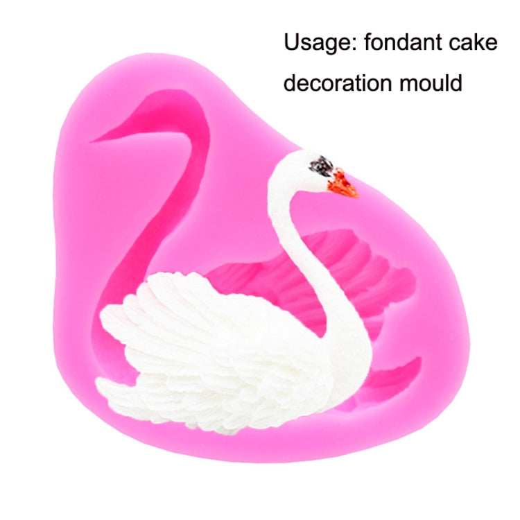 2 PCS Swan Baking Silicone Mould Cake Decorating Mould, Swan