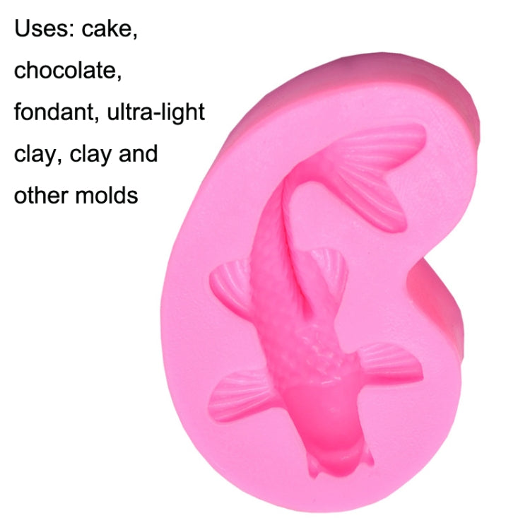 2 PCS Goldfish Baking Fondant Silicone Mold Cake Decorating, Goldfish