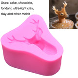 Deer Head Silicone Fondant Cake Mold, Deer Head