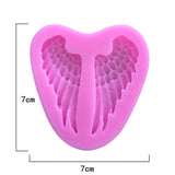 5 PCS Angel Wings Cake Silicone Mold Baking Tool, Angel Wings