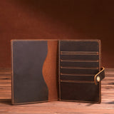 Leather Passport Holder Vintage Card Holder, SF053