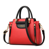 TFZ 572 PU Material Contrast Color Ladies Handbag Red