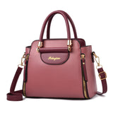 TFZ 572 PU Material Contrast Color Ladies Handbag Leather Pink