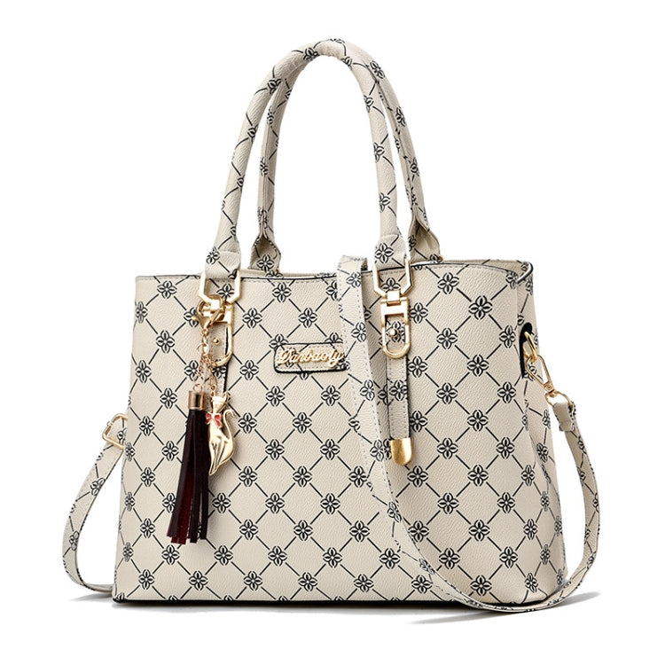 422 Large Capacity Printing Handbag, Deep Coffee Deep Coffee Print, Bronze Deep Coffee Print, Dark Red Deep Coffee Print, Bronze Rice White Print, Rice White Rice White Print