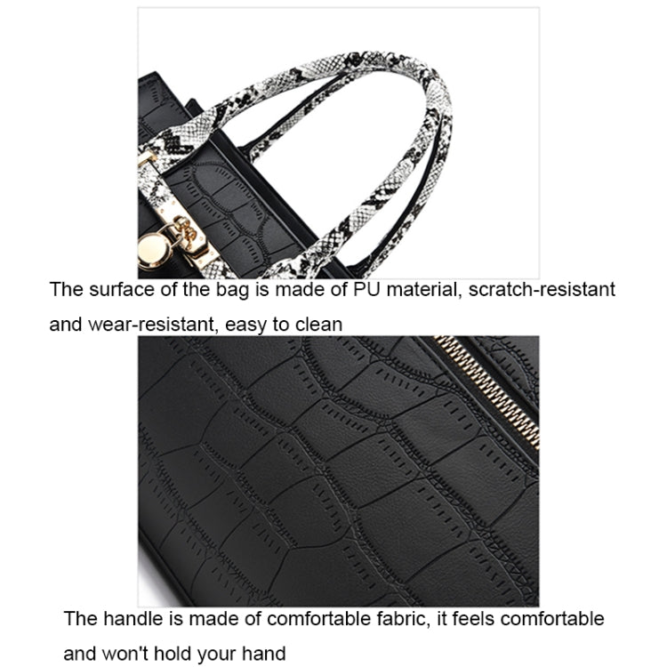 2613 2 In 1 Large Capacity Stone Pattern Bags, Red, Khaki, Green, Black, Pink, Coffee, Soil Yellow