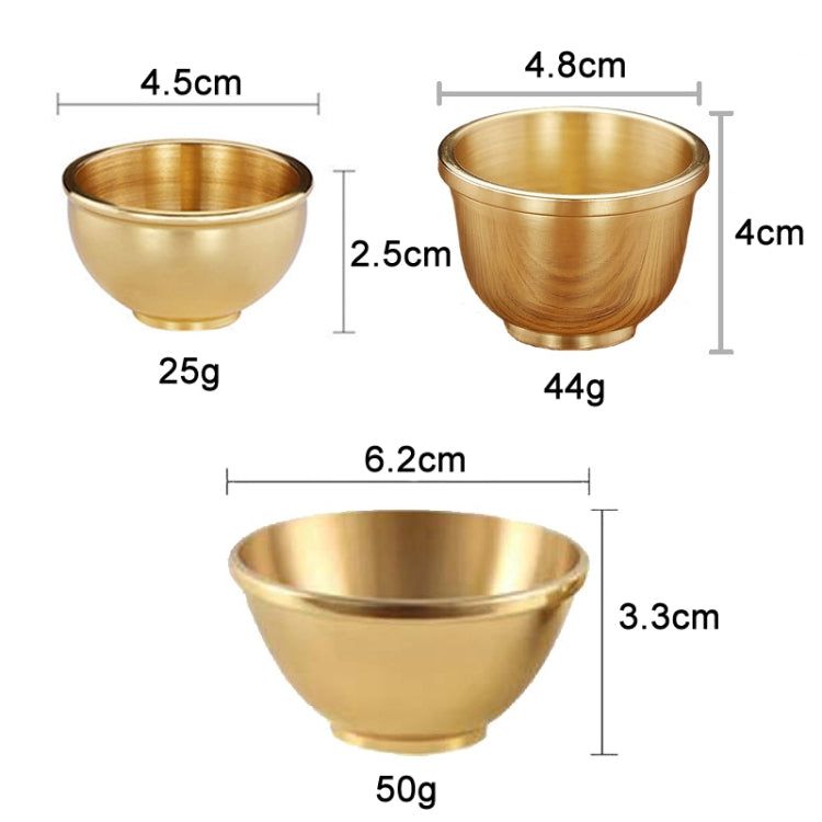Pure Copper Thickened Water Cup For Buddha, Medium, Large