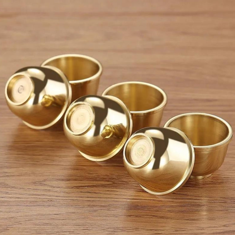 Pure Copper Thickened Water Cup For Buddha, Medium, Large