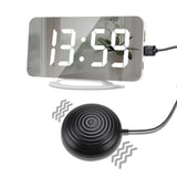 TS-8202 Multifunctional LED Vibration Mirroring USB Alarm Clock, TS-8202 TS-8202