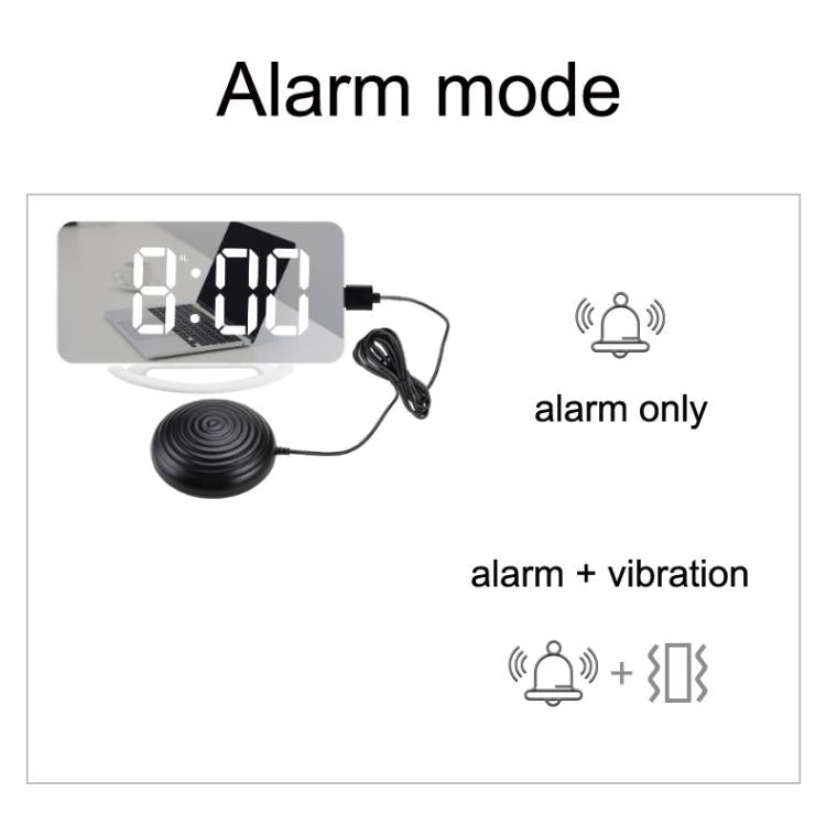 TS-8202 Multifunctional LED Vibration Mirroring USB Alarm Clock, TS-8202