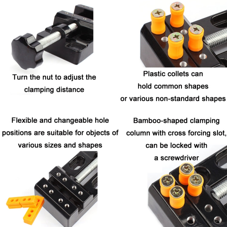 Multi-purpose Aluminum Alloy Mini Fixed Pliers, 11 PCS/Set Fixed Pliers