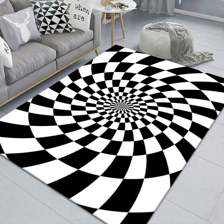 3D Stereo Rectangular Visual Geometric Living Room Carpet, 40x60cm, 50x80cm, 60x90cm, 80x120cm, 80x160cm, 120x160cm, 140x200cm