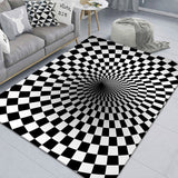 3D Stereo Rectangular Visual Geometric Living Room Carpet, 40x60cm, 50x80cm, 60x90cm, 80x120cm, 80x160cm, 120x160cm, 140x200cm