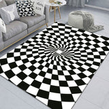 3D Stereo Rectangular Visual Geometric Living Room Carpet, 40x60cm, 50x80cm, 60x90cm, 80x120cm, 80x160cm, 120x160cm, 140x200cm