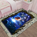 3D Stereo Rectangular Visual Geometric Living Room Carpet, 40x60cm, 50x80cm, 60x90cm, 80x120cm, 80x160cm, 120x160cm, 140x200cm