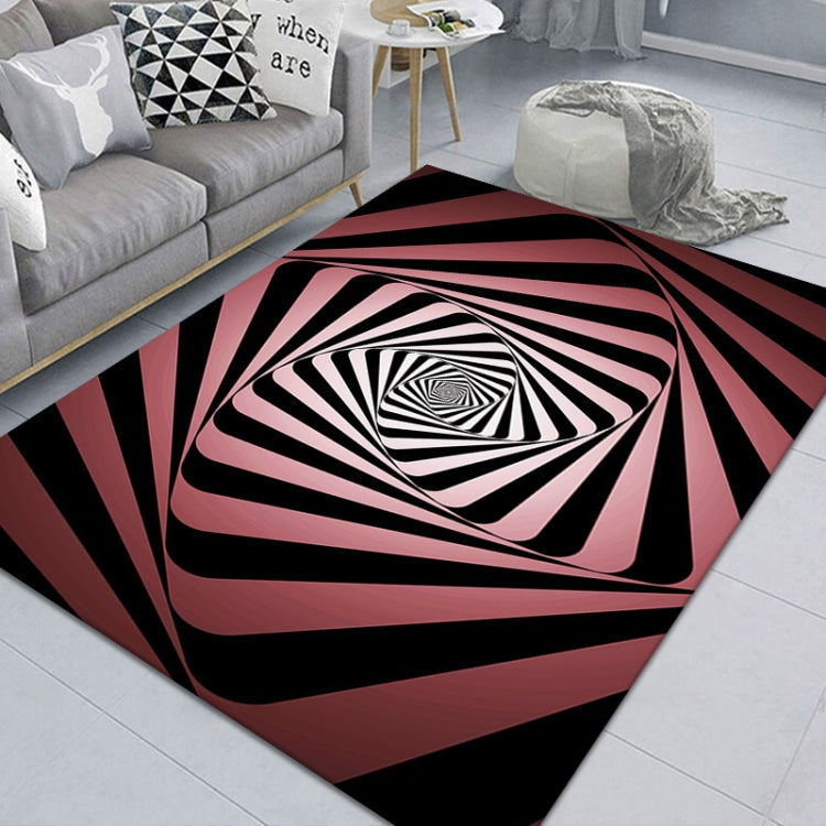 3D Stereo Rectangular Visual Geometric Living Room Carpet, 40x60cm, 50x80cm, 60x90cm, 80x120cm, 80x160cm, 120x160cm, 140x200cm