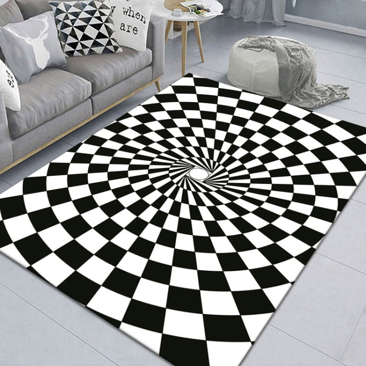 3D Stereo Rectangular Visual Geometric Living Room Carpet, 40x60cm, 50x80cm, 60x90cm, 80x120cm, 80x160cm, 120x160cm, 140x200cm