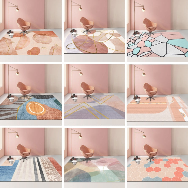 Modern Abstract Geometric Living Room Rug Coffee Table Cushion, 50x80cm, 60x90cm