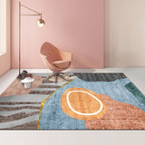 Modern Abstract Geometric Living Room Rug Coffee Table Cushion, 50x80cm, 60x90cm