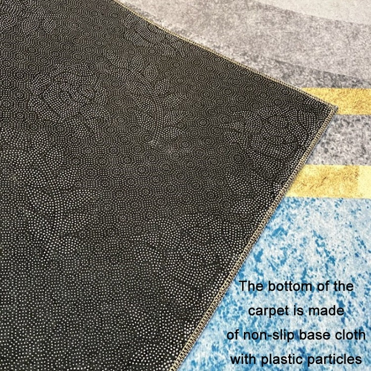 Modern Abstract Geometric Living Room Rug Coffee Table Cushion, 50x80cm, 60x90cm