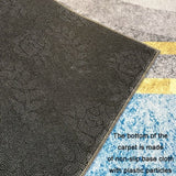 Modern Abstract Geometric Living Room Rug Coffee Table Cushion, 50x80cm, 60x90cm