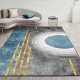 Modern Abstract Geometric Living Room Rug Coffee Table Cushion, 80x120cm, 80x160cm