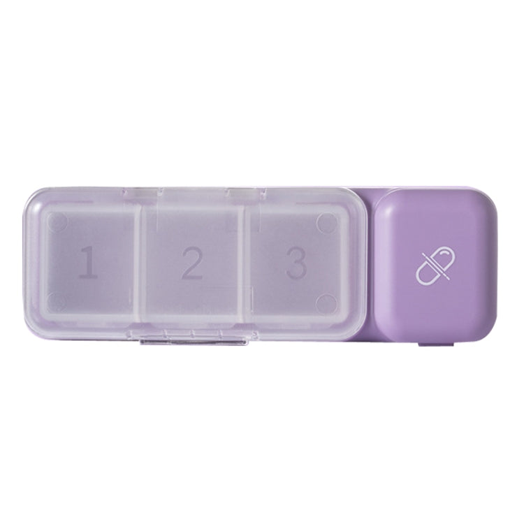 TR017 Portable Medicine Cutter Portable Mini 7 Days Sealed Separate Medicine Box, Green, Purple, White, Pink Purple