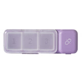 TR017 Portable Medicine Cutter Portable Mini 7 Days Sealed Separate Medicine Box, Green, Purple, White, Pink Purple