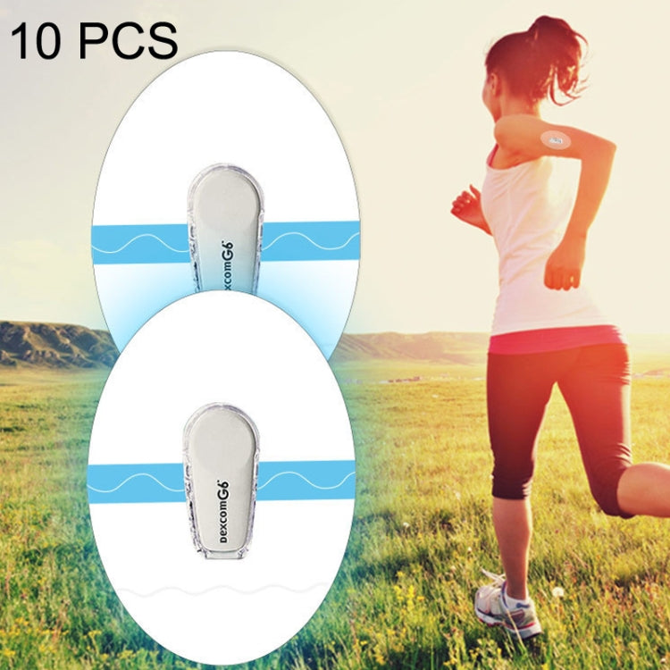 10 PCS 048 Blood Glucose Monitoring Probe Stickers Sweat-proof Sensor Adhesive Patch Default Title