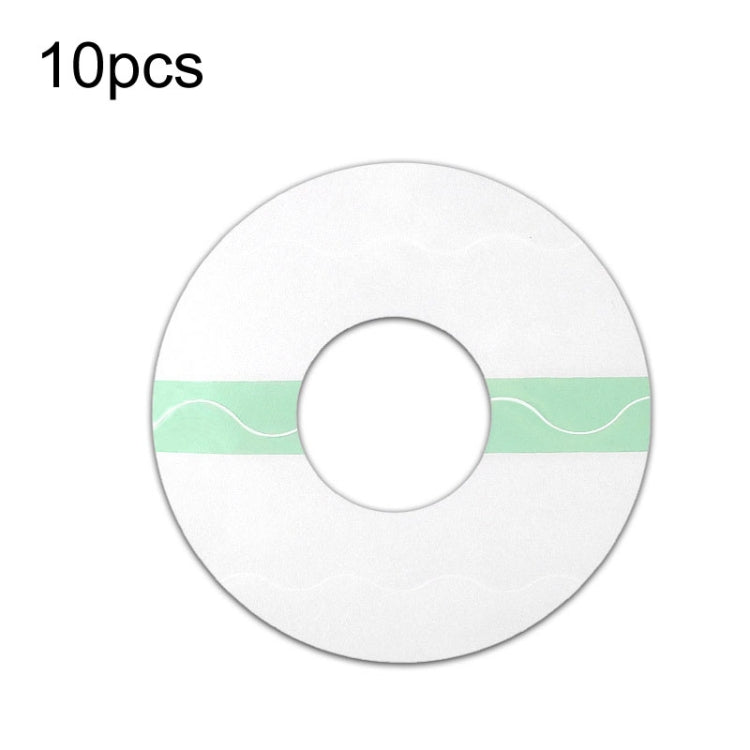 10 PCS Fixed Small Sensor TPU Transparent Adhesive Patch, Round, Oval Round