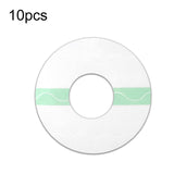 10 PCS Fixed Small Sensor TPU Transparent Adhesive Patch, Round, Oval Round