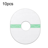 10 PCS Fixed Small Sensor TPU Transparent Adhesive Patch, Round, Oval Oval
