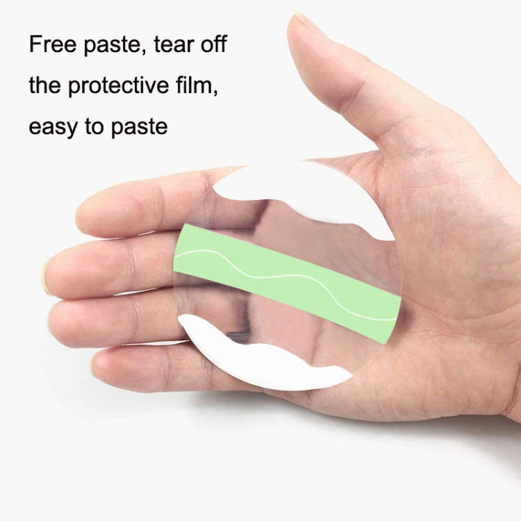 10 PCS Fixed Small Sensor TPU Transparent Adhesive Patch, Round, Oval