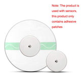 10 PCS Fixed Small Sensor TPU Transparent Adhesive Patch, Round, Oval