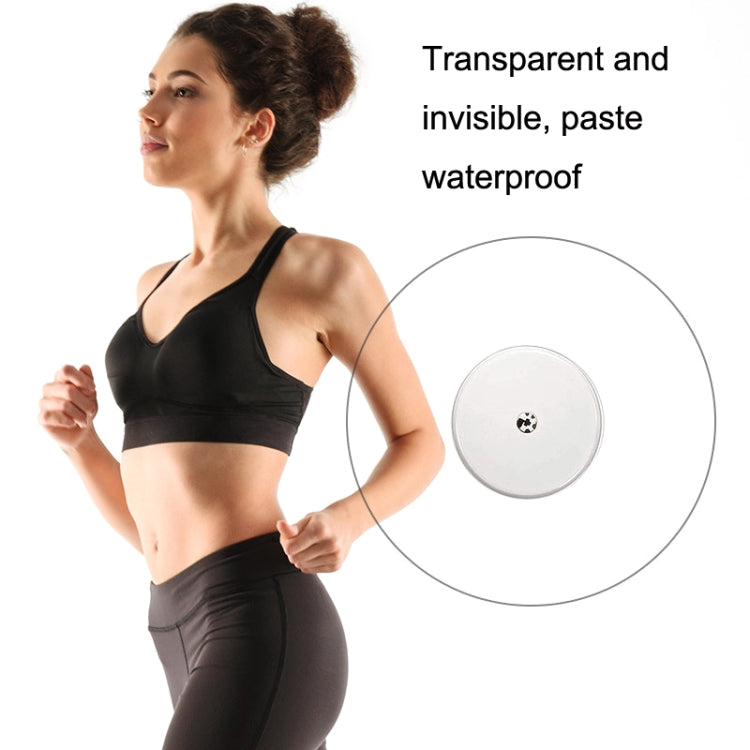 10 PCS Fixed Small Sensor TPU Transparent Adhesive Patch, Round, Oval