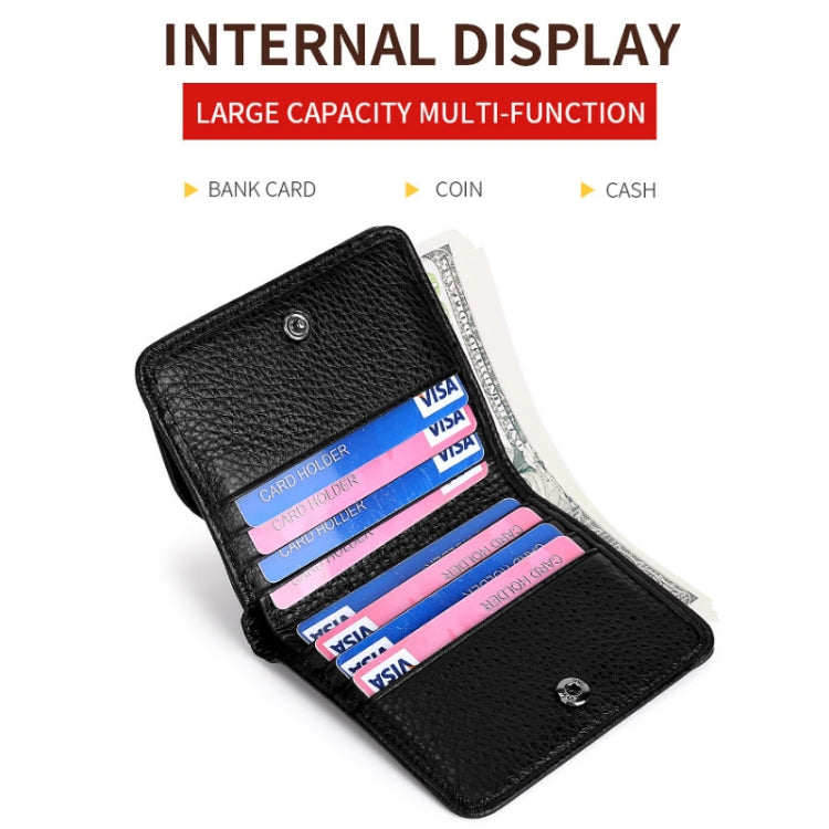 TP-195 Genuine Leather Natural Tumbled Buckle Coin Purse