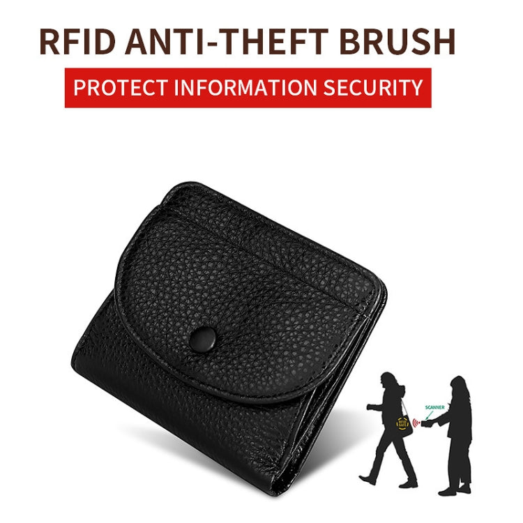 TP-195 Genuine Leather Natural Tumbled Buckle Coin Purse