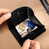 TP-195 Genuine Leather Natural Tumbled Buckle Coin Purse