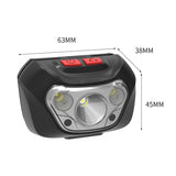 Outdoor Glare Small Headlight Plastic Fishing Head Wearing Light, TD140