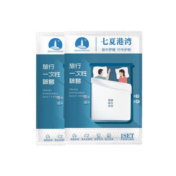 2 PCS Travel Hotel Supplies Disposable Anti-dirty Pillowcase Sheet Quilt Cover, Quilt Cover For 1 Person 190x220cm, Quilt Cover For 2 Person 240x220cm, Sheet For 1 Person 160x220cm, Sheet For 2 Person 220x220cm, Pillowcase 50x80cm, 3 In 1 For 1 Person ... Quilt Cover For 1 Person 190x220cm