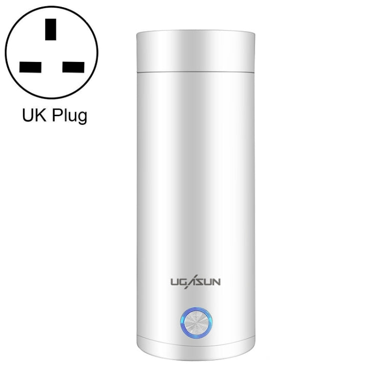 UGASUN Travel Portable Mini Electric Heated Water Cup, UK Plug (White), EU Plug (Withe), US Plug (White), UK Plug (Pink), EU Plug (Pink), US Plug (Pink) UK Plug (White)