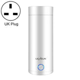 UGASUN Travel Portable Mini Electric Heated Water Cup, UK Plug (White), EU Plug (Withe), US Plug (White), UK Plug (Pink), EU Plug (Pink), US Plug (Pink) UK Plug (White)