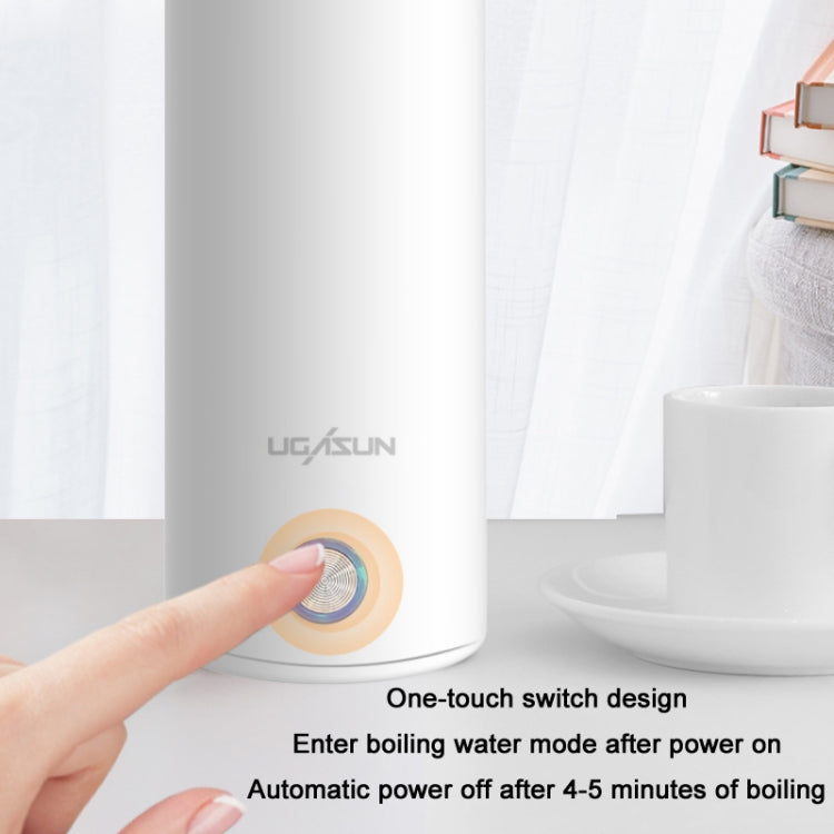 UGASUN Travel Portable Mini Electric Heated Water Cup, UK Plug (White), EU Plug (Withe), US Plug (White), UK Plug (Pink), EU Plug (Pink), US Plug (Pink)