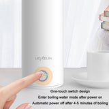 UGASUN Travel Portable Mini Electric Heated Water Cup, UK Plug (White), EU Plug (Withe), US Plug (White), UK Plug (Pink), EU Plug (Pink), US Plug (Pink)