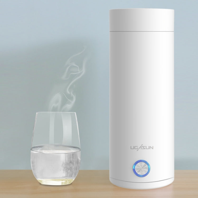 UGASUN Travel Portable Mini Electric Heated Water Cup, UK Plug (White), EU Plug (Withe), US Plug (White), UK Plug (Pink), EU Plug (Pink), US Plug (Pink)