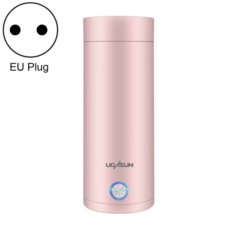 UGASUN Travel Portable Mini Electric Heated Water Cup, UK Plug (White), EU Plug (Withe), US Plug (White), UK Plug (Pink), EU Plug (Pink), US Plug (Pink) EU Plug (Pink)