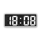 LED Bedside Alarm Clock Battery Plug-In Dual-Purpose Clock, 6628 White, 6628 Blue, 6628 Orange