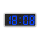 LED Bedside Alarm Clock Battery Plug-In Dual-Purpose Clock, 6628 White, 6628 Blue, 6628 Orange