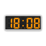 LED Bedside Alarm Clock Battery Plug-In Dual-Purpose Clock, 6628 White, 6628 Blue, 6628 Orange